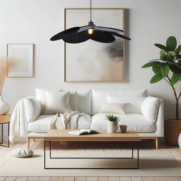 Pendant Light Flora E27 D80 BLK
