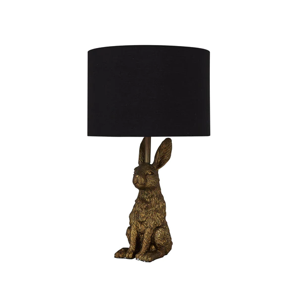 Table Lamp Rabbit Sitting Gold