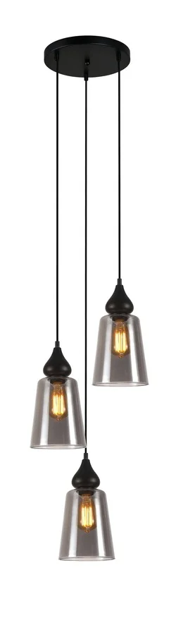 Pendant lamp JEREZ2X3R E27 black