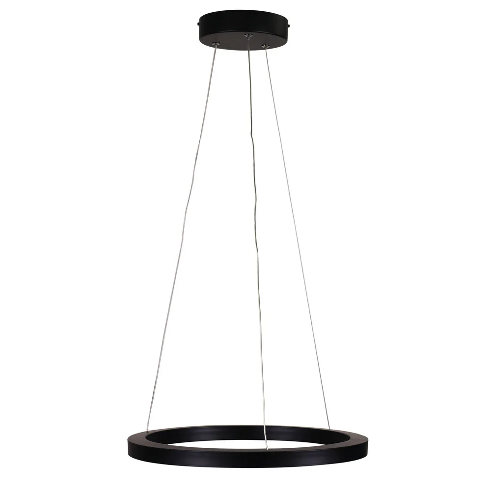 Pendant lamp NEBULA.40 CTS 40CM LED RING BLACK