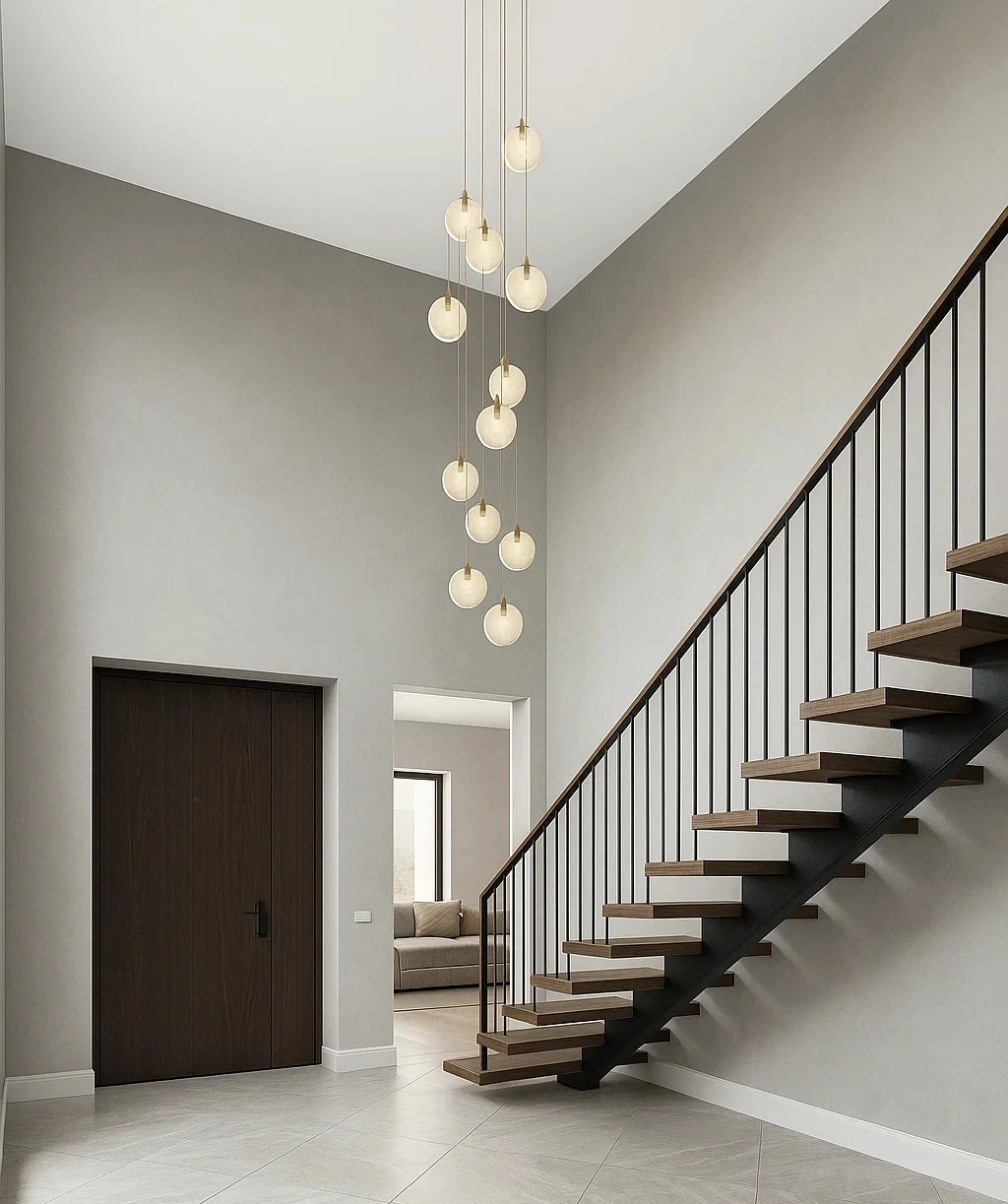 Pendant lamp Villastar P12 Alabaster Spanish Marble LED CCT Dim BRS