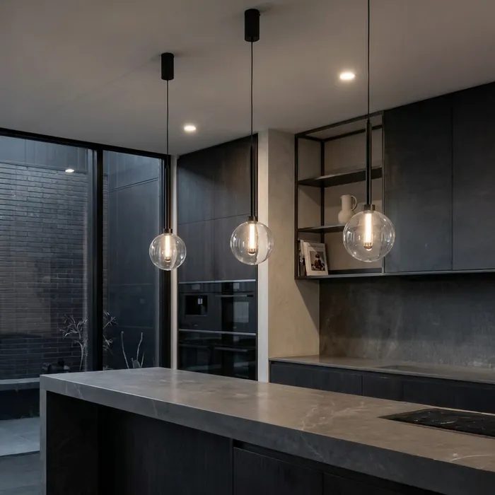 Single pendant Meteor 1 LED 5W BLK