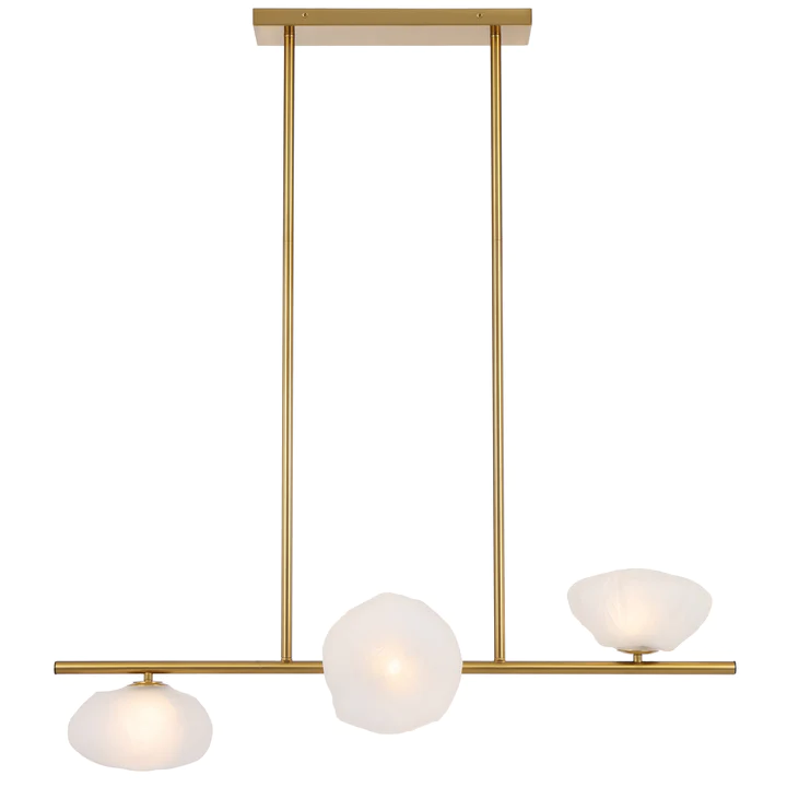 Pendant lamp ZECCA 3 D200 ANT GOLD FROST