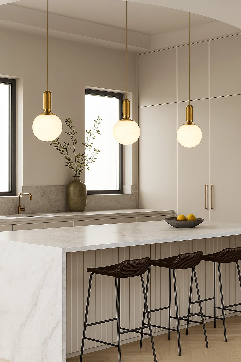 Pendant lamp Saturn Alabaster Spanish Marble LED 11W 3K BRS