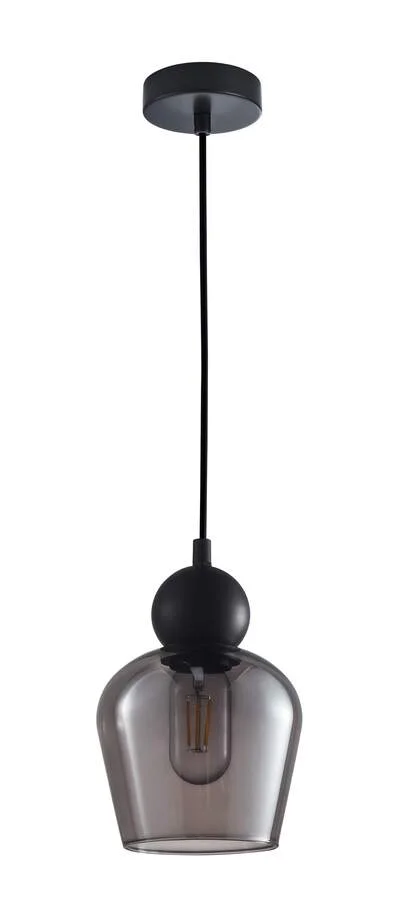 Pendant lamp CHAMPAN2 E27 black