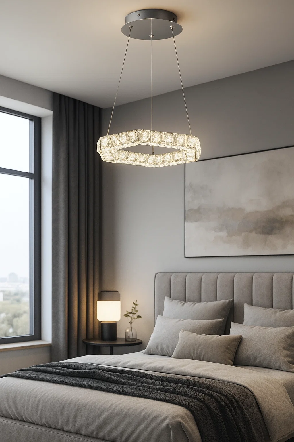 Pendant lamp Comb 1 LED 10W 5K D35 CHR