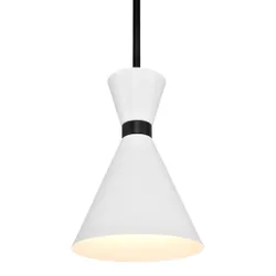 Pendant lamp Oslo E27 WHT BLK