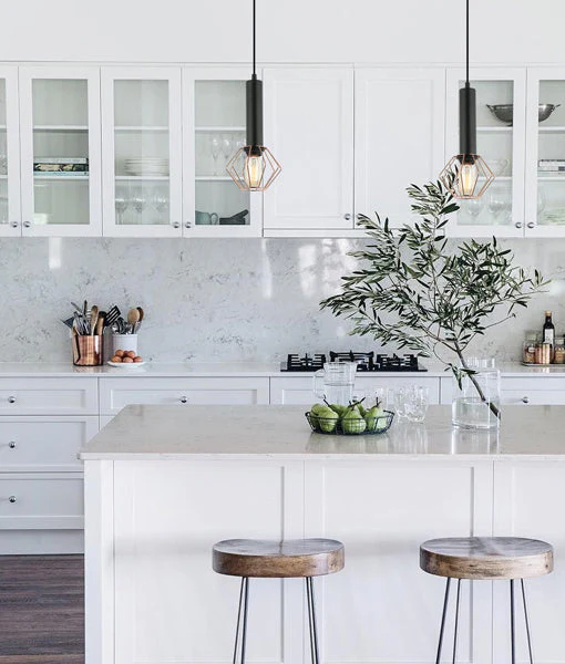 Pendant lamp CORAZON Diamond Matt Blk