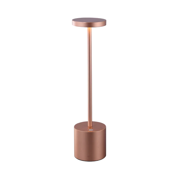 Table Lamp Portable LED Bar rechargeable Copper