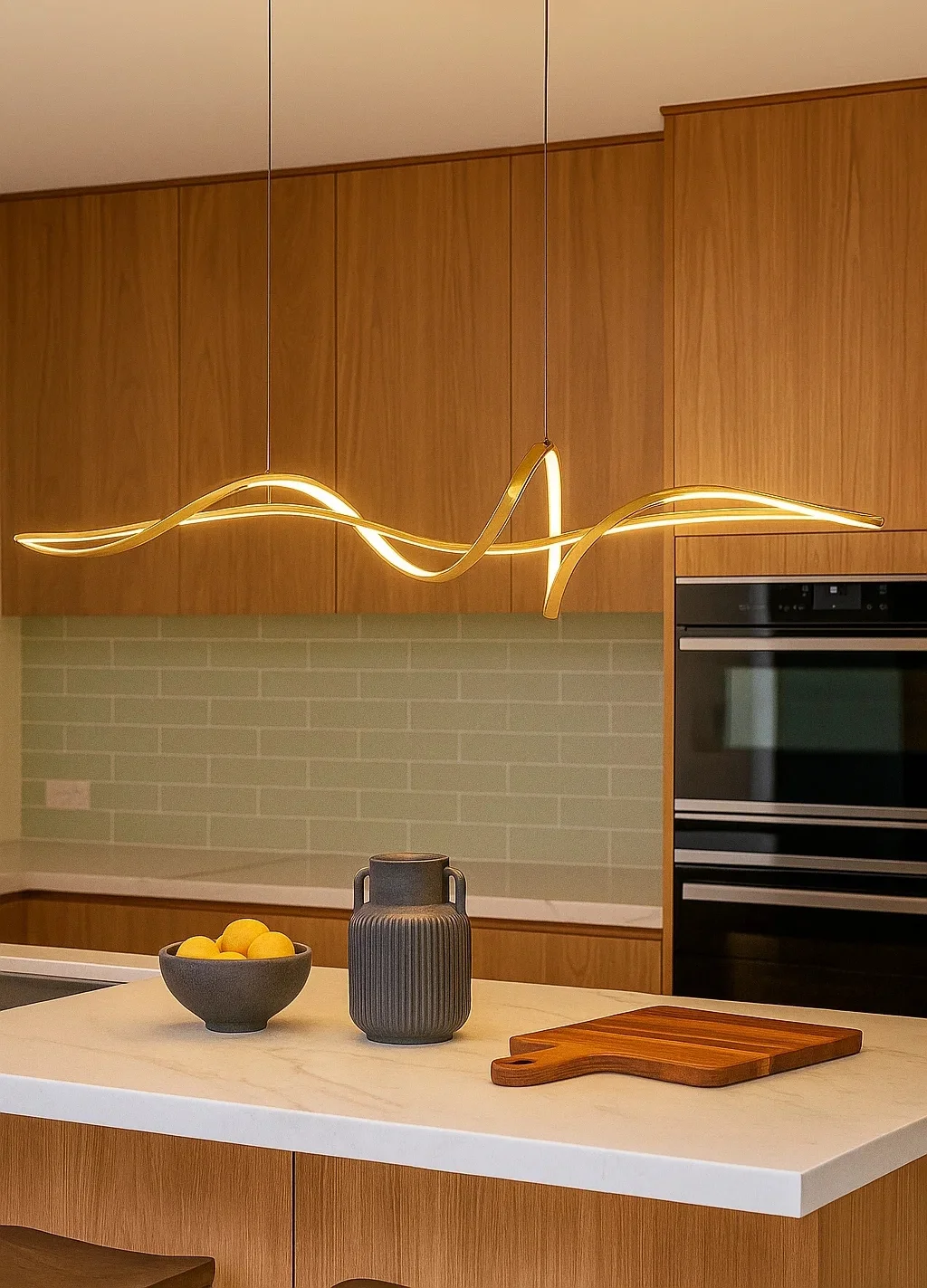 Pendant lamp Famous linear 2 P1 LED 20W 3K L1200 GL