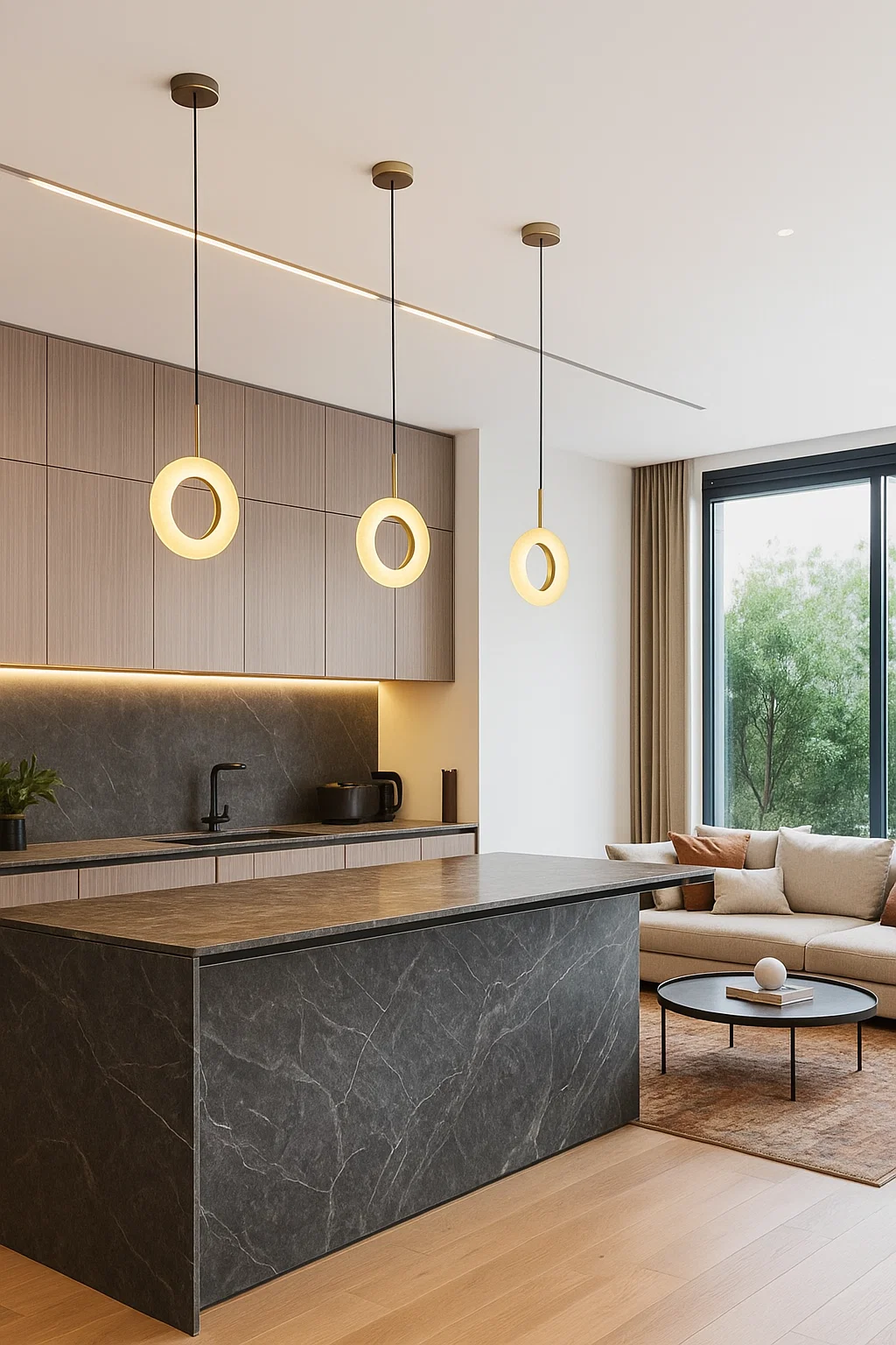 Pendant lamp Carinena P1 Alabaster Spanish Marble LED 12W BRS