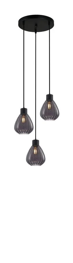 Pendant lamp TULIP2X3R E27 black