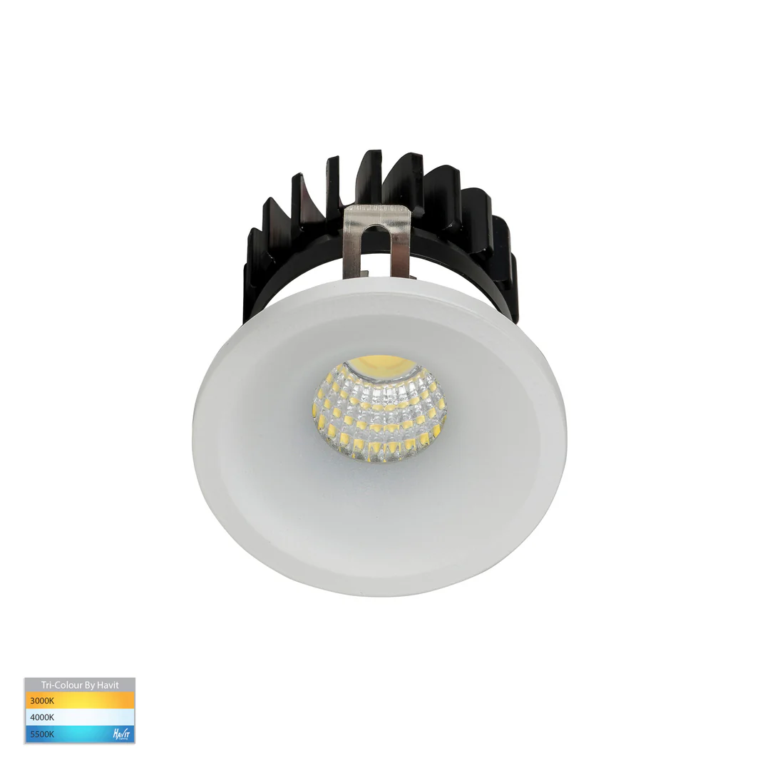 Recessed Downlight Niche Round Mini LED 3W 3CCT IP54 WHT