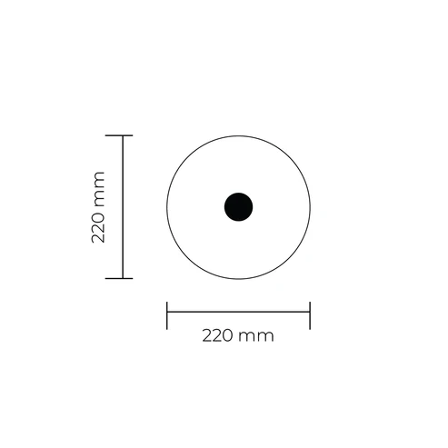 Wall light Vero Marble LED 8W 3K D22 BRS