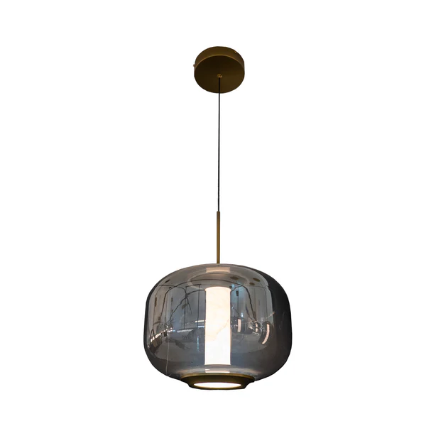 Pendant lamp Haloa LED 18W Alabaster BRS