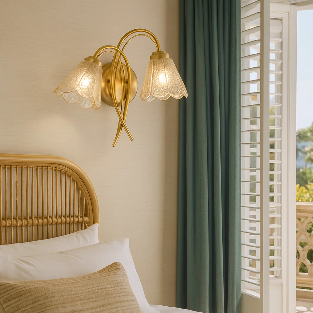 Wall light Coraline 2lt G9 CHAMPAGNE