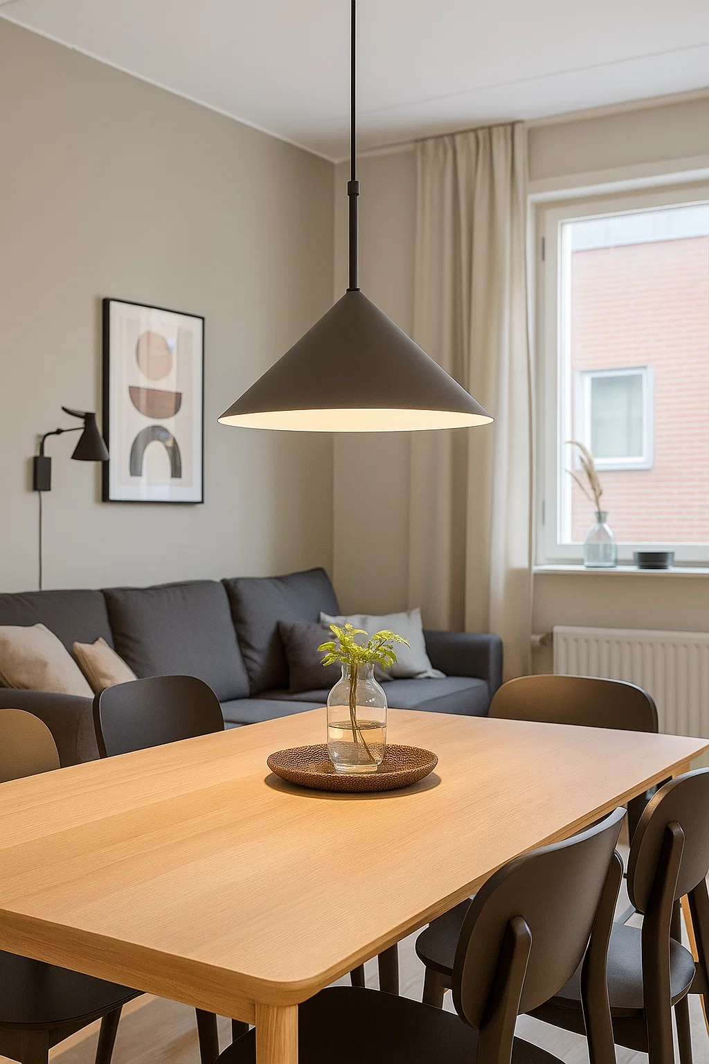 Pendant lamp Cono BLK