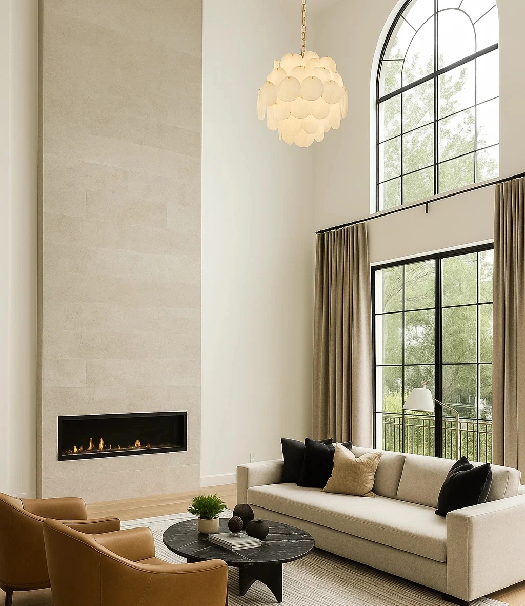 Pendant lamp Moreno S20 Alabaster Spanish Marble D80 BRS