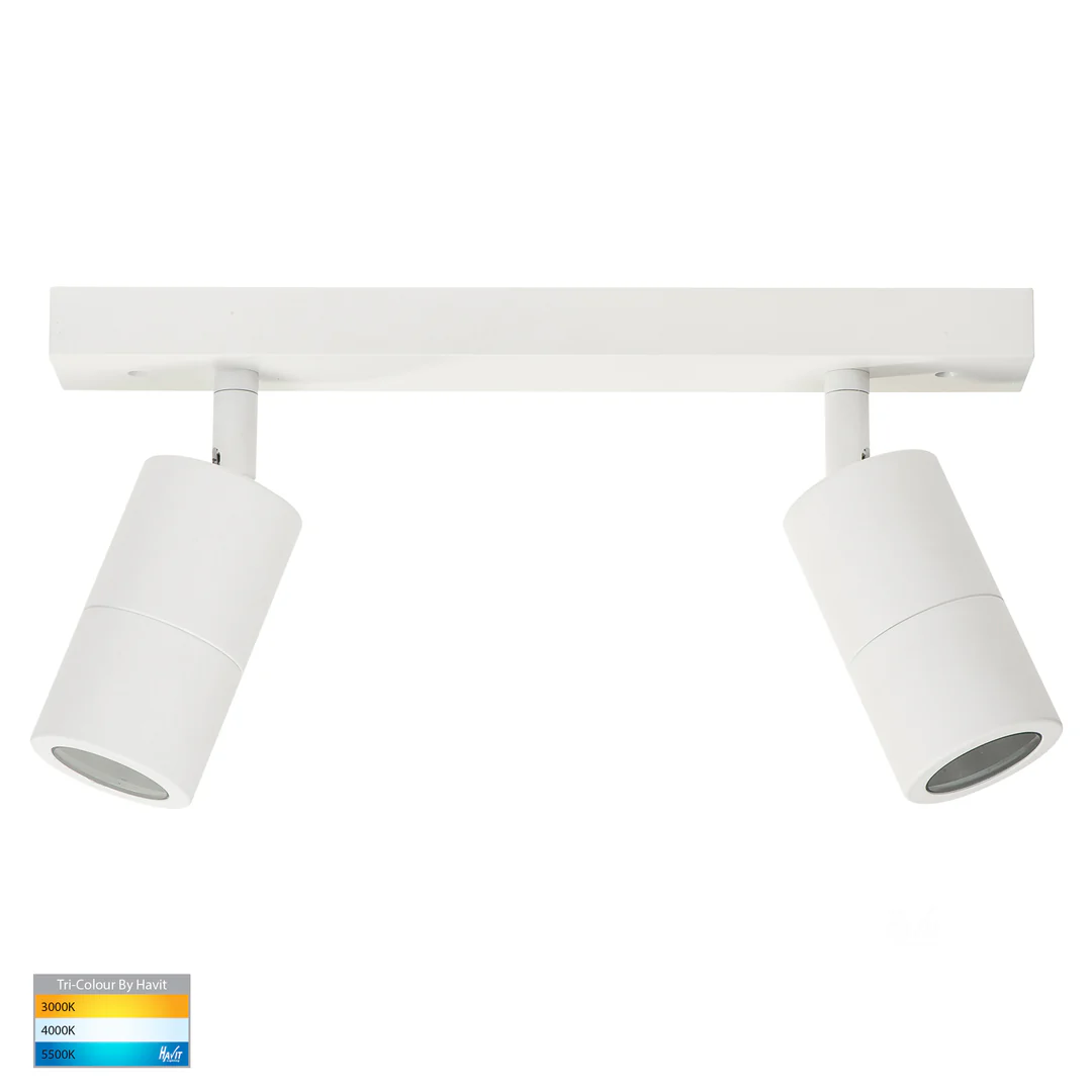 Wall light Tivah Bar Double IP54 HV4001T-2-WHT