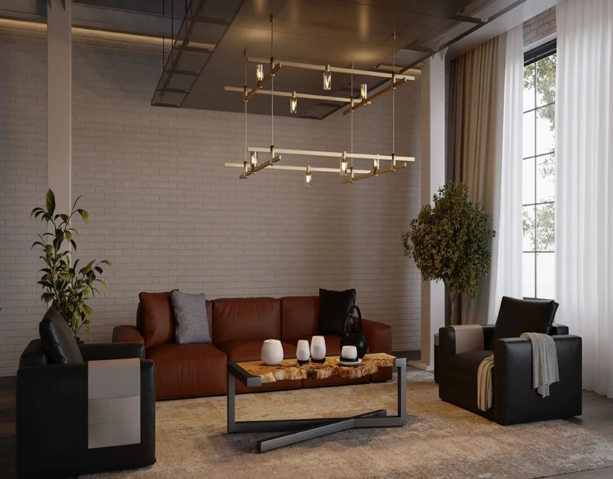 Pendant Gold track Modern 11 Z4000 SQ100 LED 40W 3K