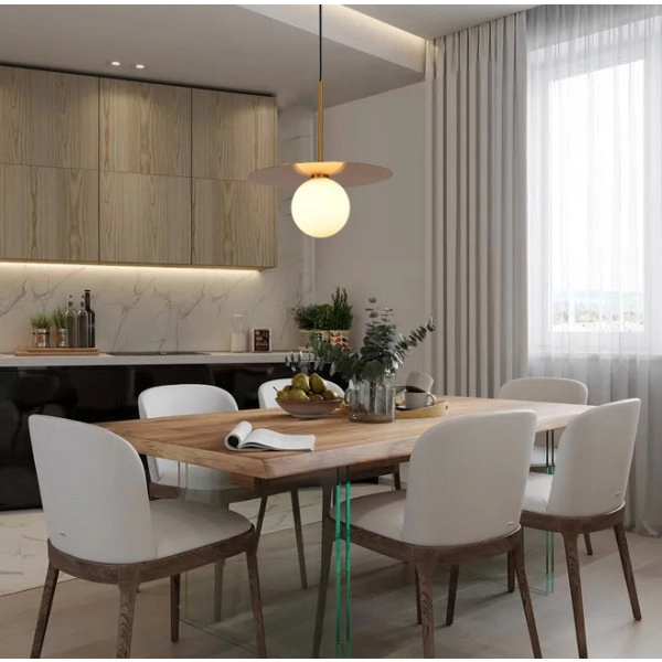 Pendant lamp Dott E27 D30 BRS