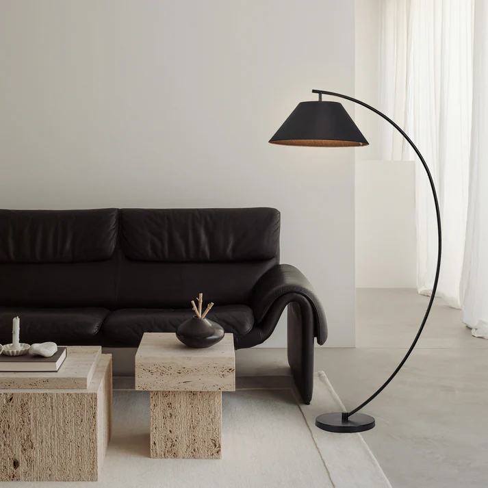Floor Lamp Remi - E27 H155 BLK