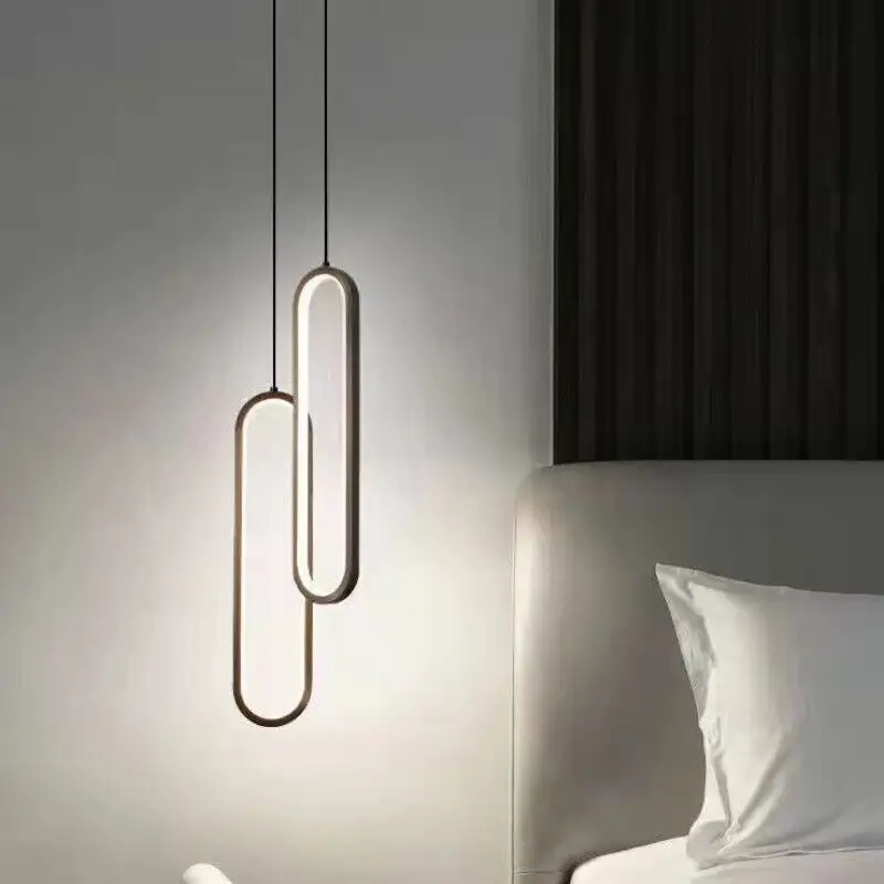 Pendant lamp Oval LED BLK 5K