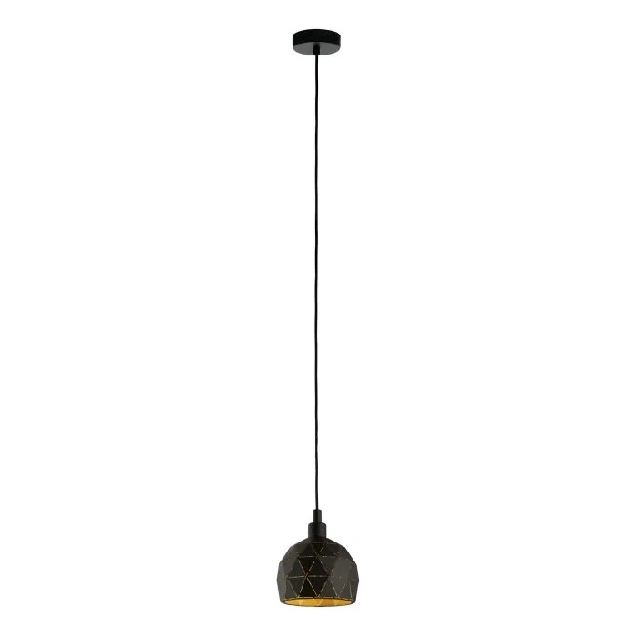 Pendant lamp Roccaforte E14 D17 BLK