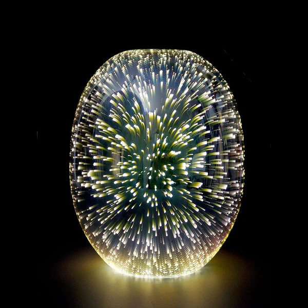 Pendant Light Moravian Glass Oval E27 D20 CHR