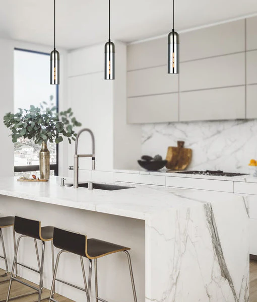 Pendant lamp PASTILLE Round Top Cylinder Smoke