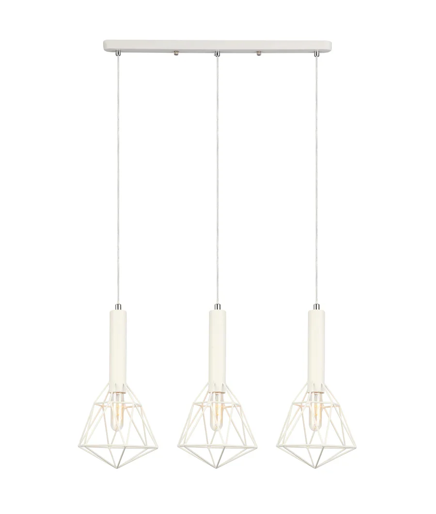 Pendant lamp WHITEBAND 3x Bird Cage With Bar