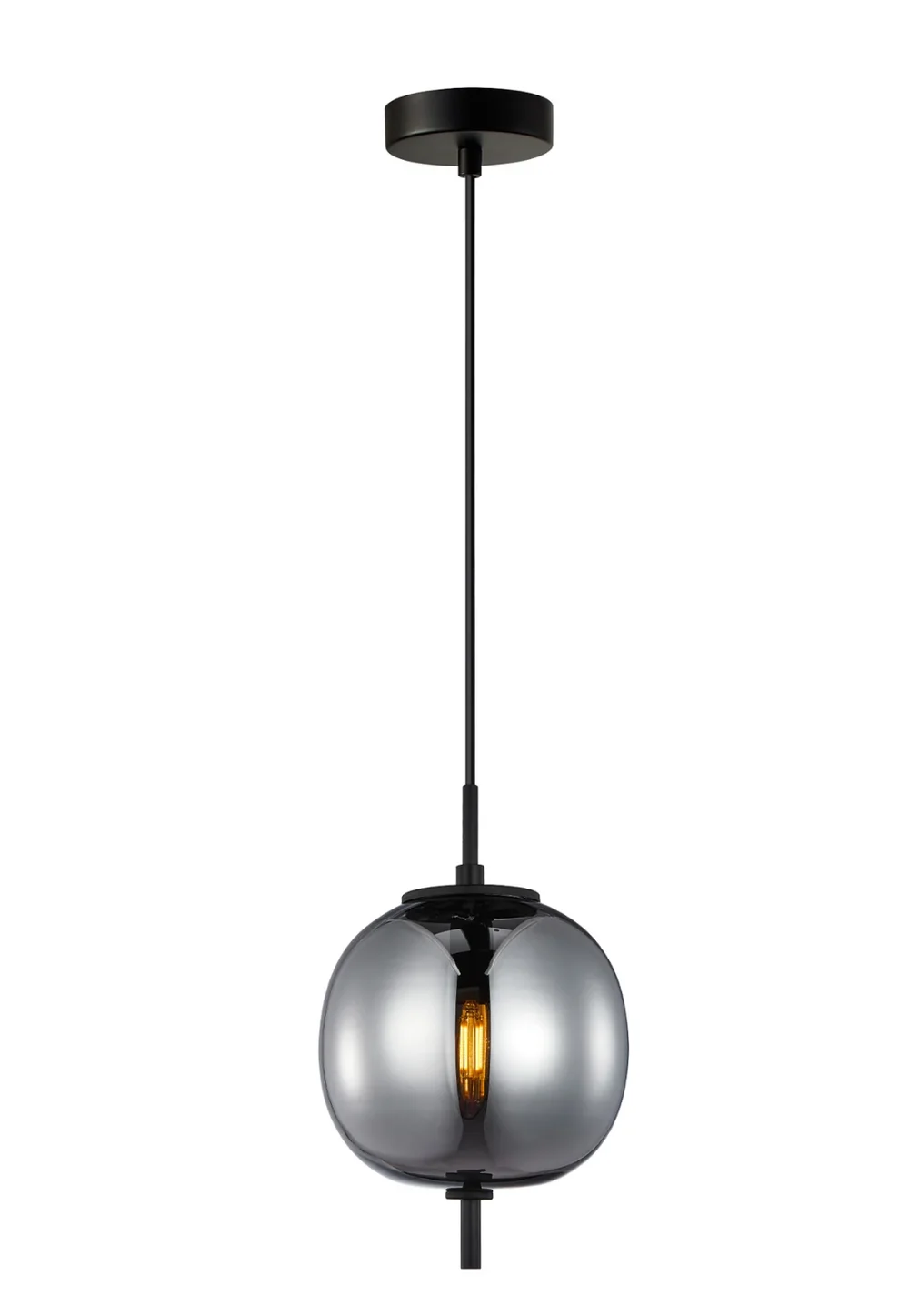 Pendant lamp PINO 5 Round Smokey Black 10W