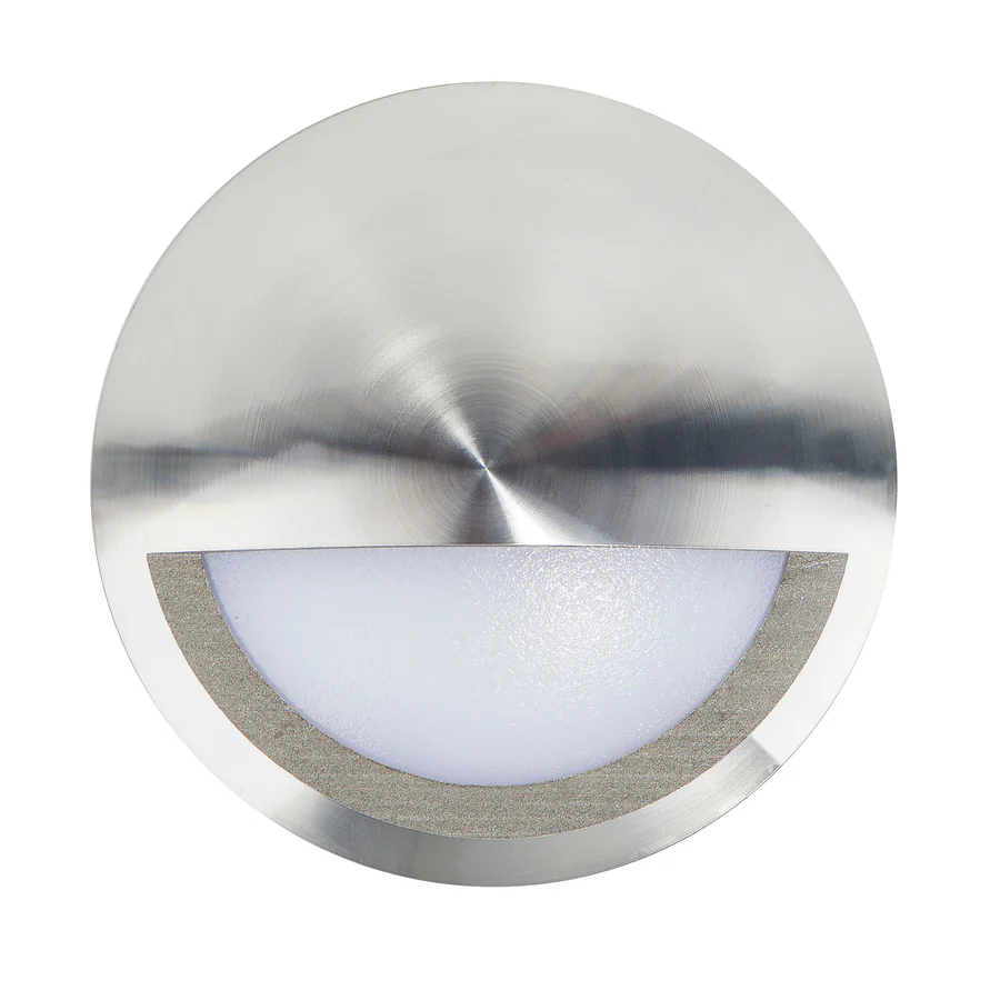 Step light Nava Titanium Aluminium LED with Eyelid HV2961W-TTM-240V IP65