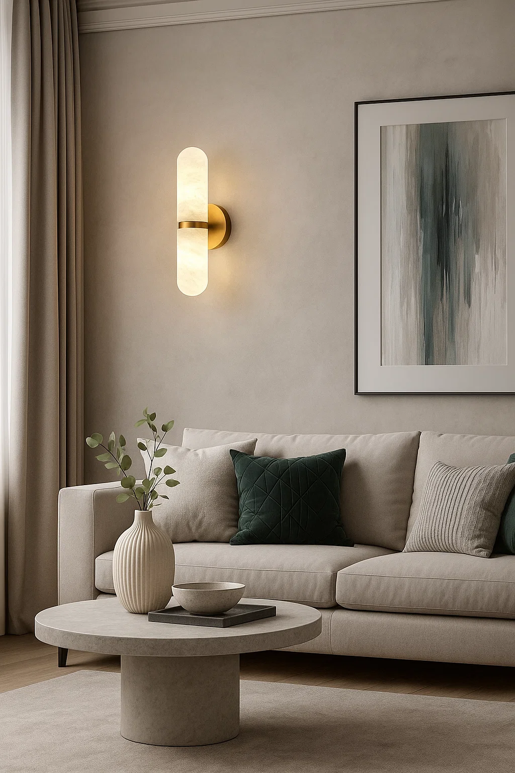 Wall light Alloza W1 Alabaster Spanish Marble G9 BRS