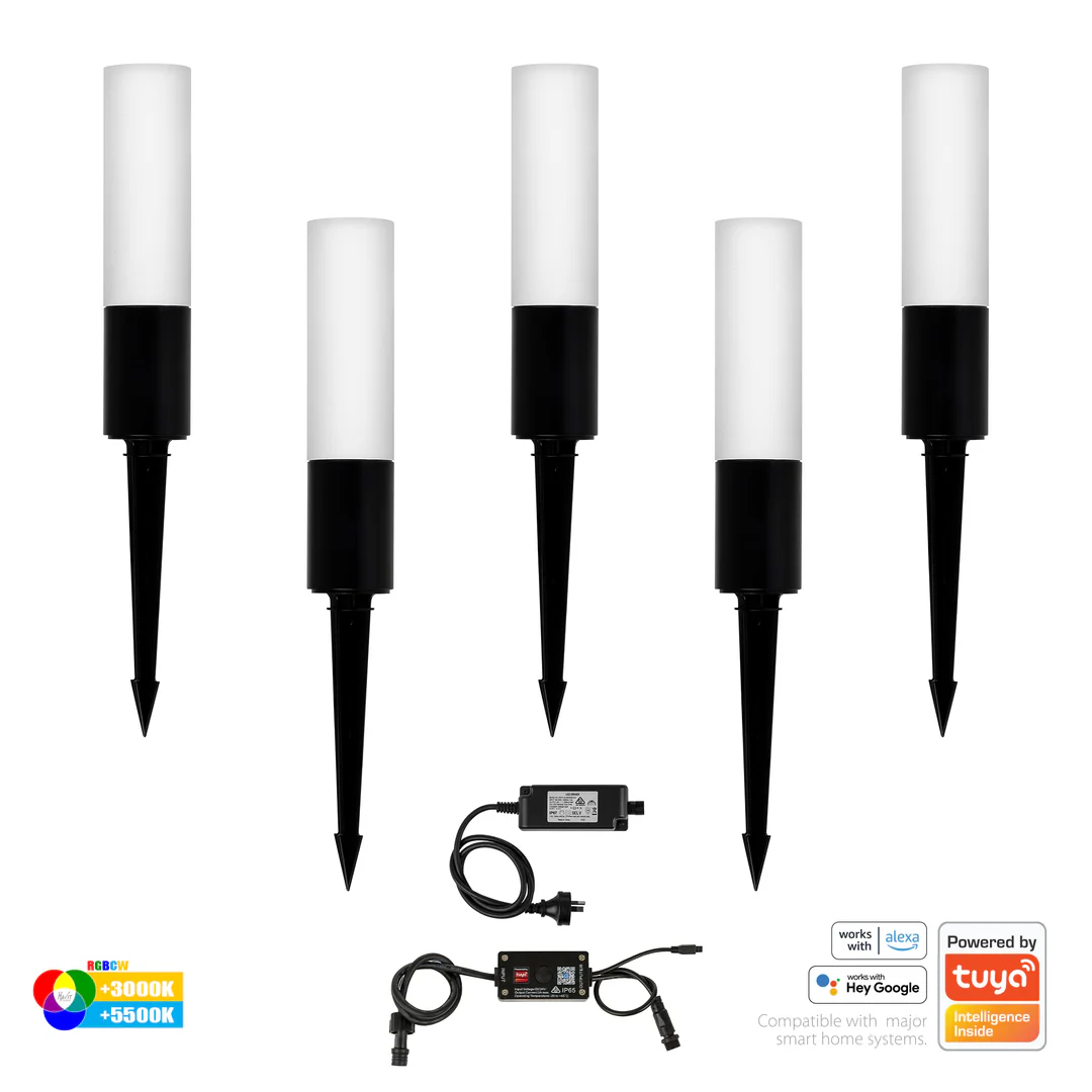 Spike light Akril 5 light kit RGBCW 15W WiFi BLK