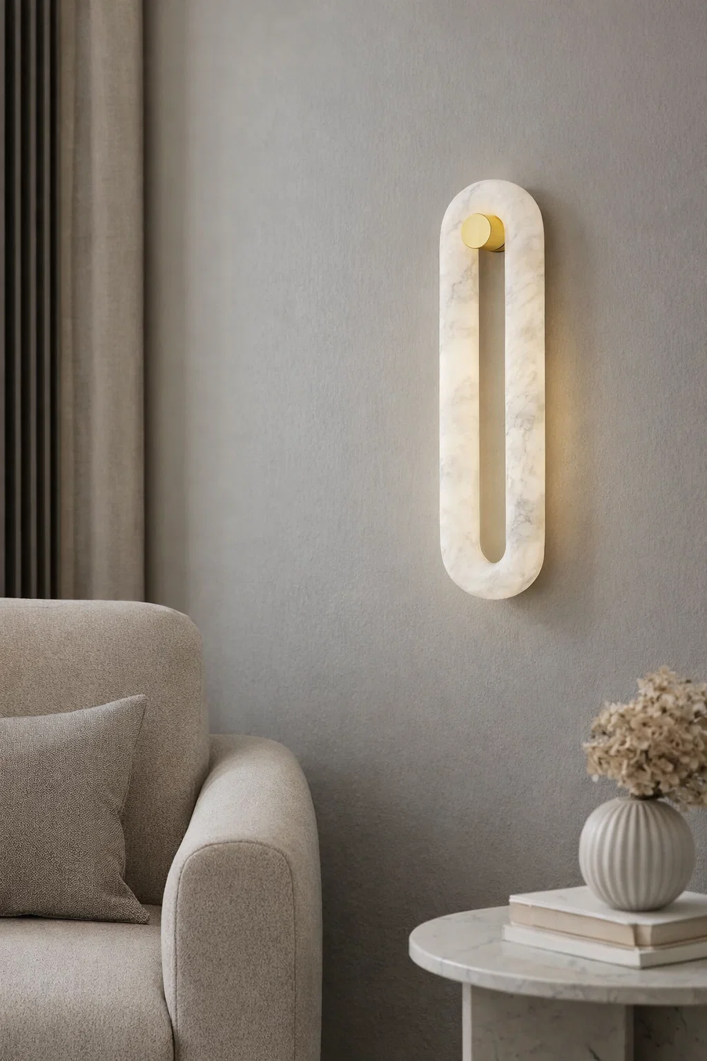 Wall light Monzo W1 Alabaster Spanish Marble LED 15W CCT BRS