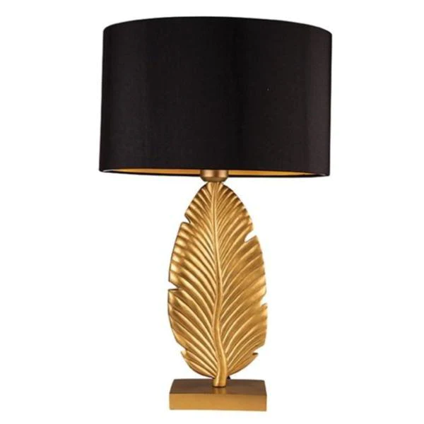 Desk lamp Liliana Gold Leaf E27 BLK