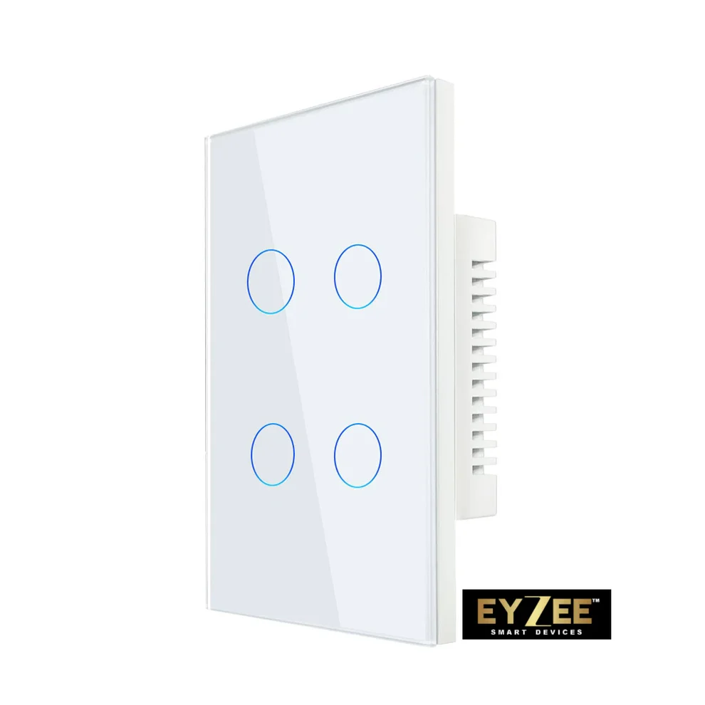 Eyzee Premium Smart Wall Switch 4 Gang Zigbee Wifi WHT