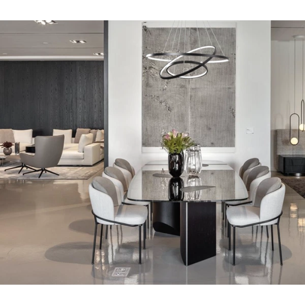 Pendant lamp Slim 3 Ring LED 90W 3CCT BLK