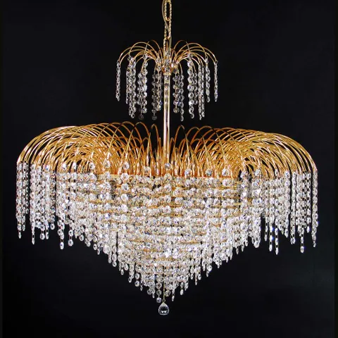 Chandelier Asfour Crystal 15xB22 D82 GD