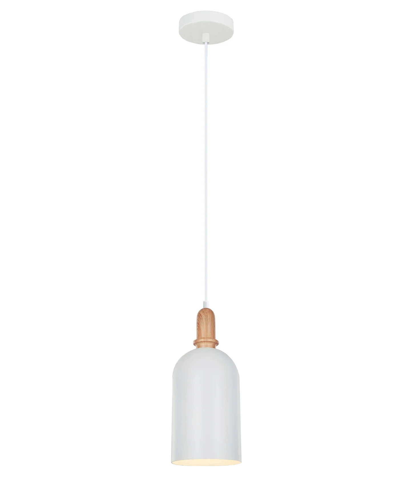 Pendant lamp HORTEN Scandinavian Oblong Shape WHT