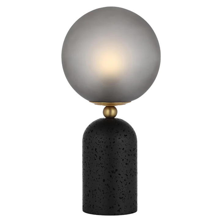 Table lamp GINA E27 D200 H420 BLACK TRA