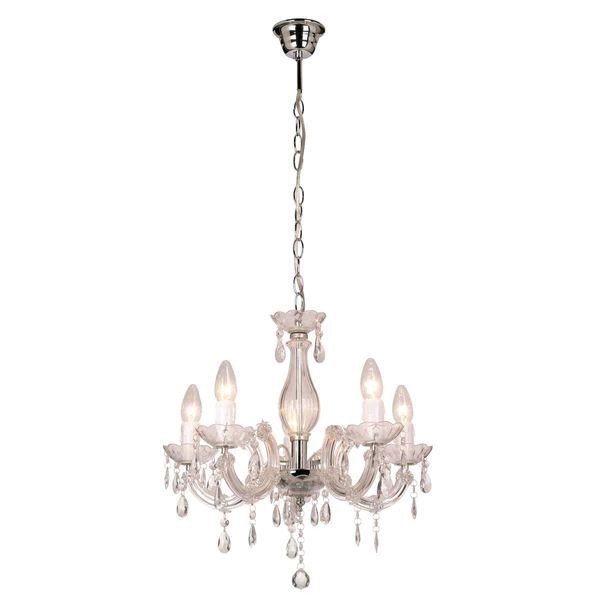 Chandelier Light La Spezia Acrylic Clear