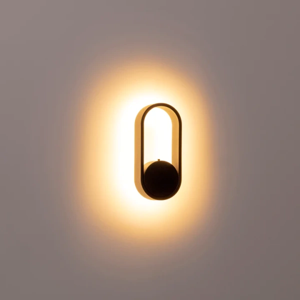 Wall light Ovale HV8080T-BLK LED 7W TRI Colour Dimmable