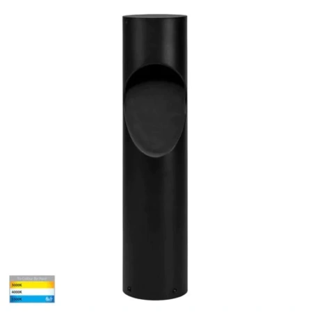 Garden light FEDOR 12W Bollard HV1630T-BLK-24V-RND