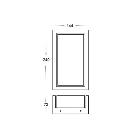Wall light Nepean WHT LED HV3668T-WHT IP65