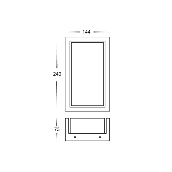 Wall light Nepean WHT LED HV3668T-WHT IP65