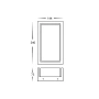 Wall light Nepean WHT LED HV3668T-WHT IP65