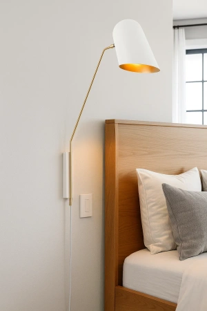 Wall lamp Clone wall WH with In-Line Switch Flex and Plug DIY