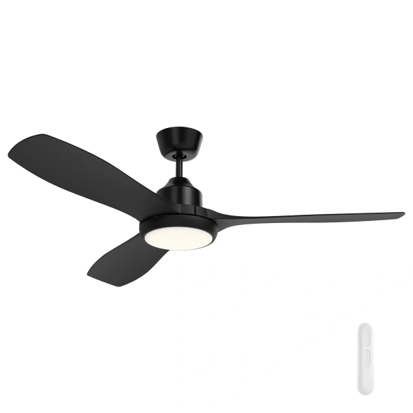 Ceiling fan Raptor DC with Remote and LED 20W D52 BL